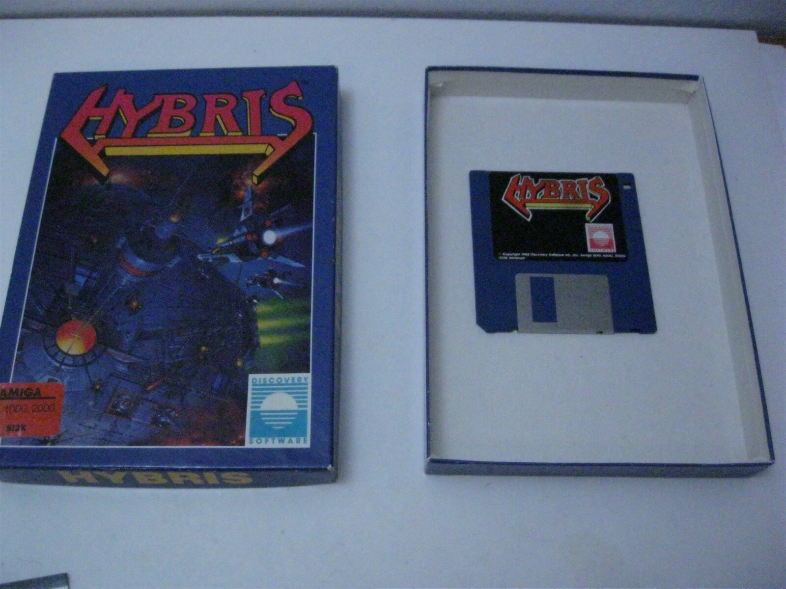 Hybris Amiga game complete Discovery Software 1988