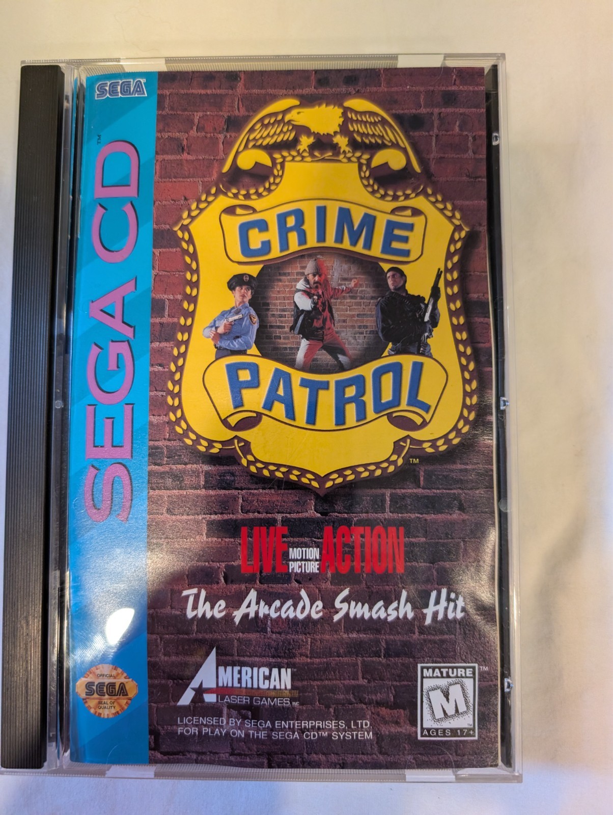 Sega CD Crime Patrol COMPLETE TESTED