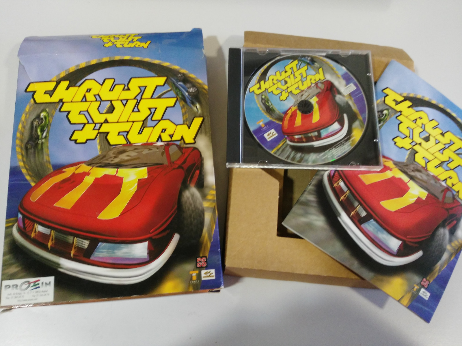 Thrust Twist 'N Turn Large Game For PC CD-Rom Edition Spain