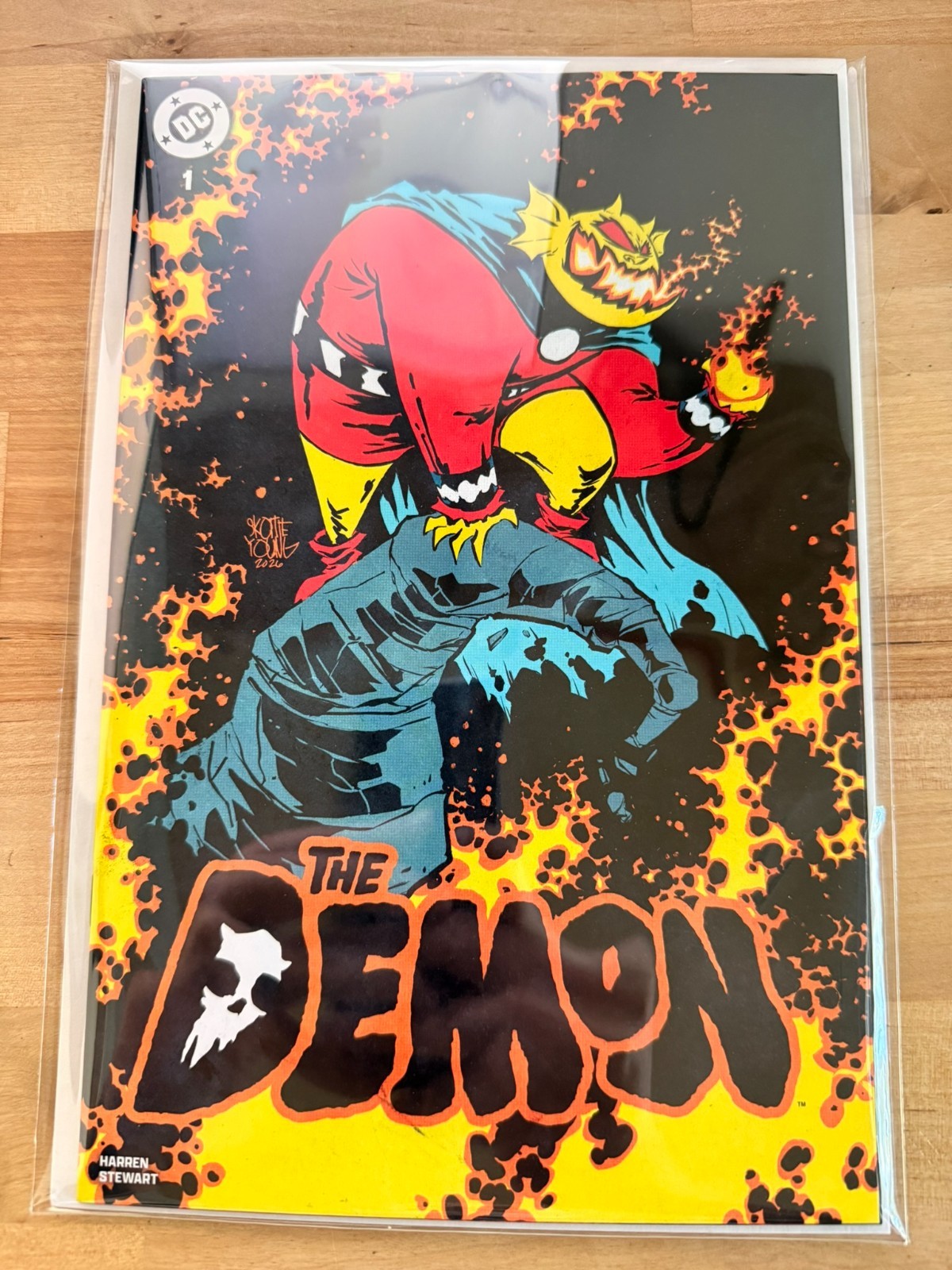 THE DEMON #1 – SKOTTIE YOUNG ARTIST EXCLUSIVE VARIANT – LIMITED TO 1,000 – NM+
