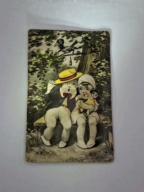 Rare Antique German SQUEAKER Postcard 1900s Uns Kann Keiner #1488 - WORKS 