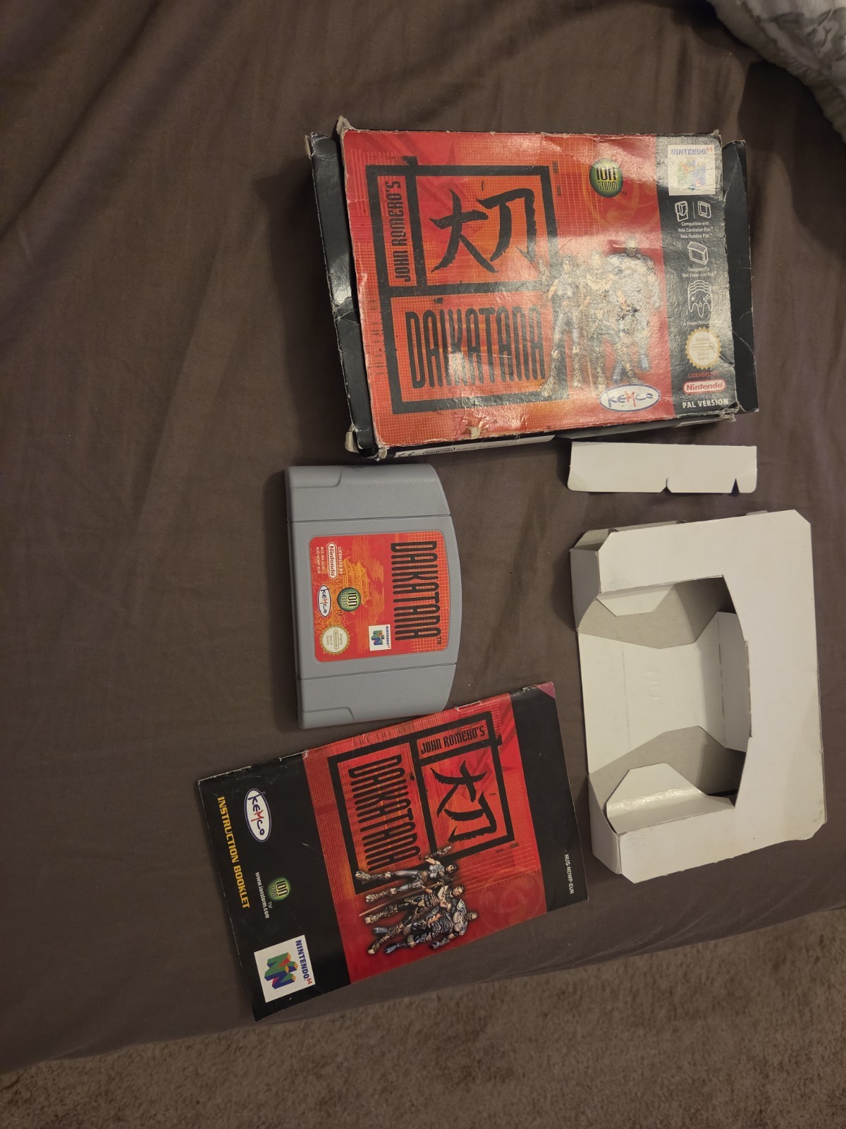 John Romero's Daikatana Nintendo 64 N64 100% CIB Complete Box Manual Authentic