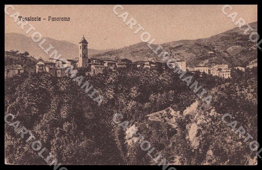 Teramo Tossicia Panorama PIEGHINA postcard GM1046