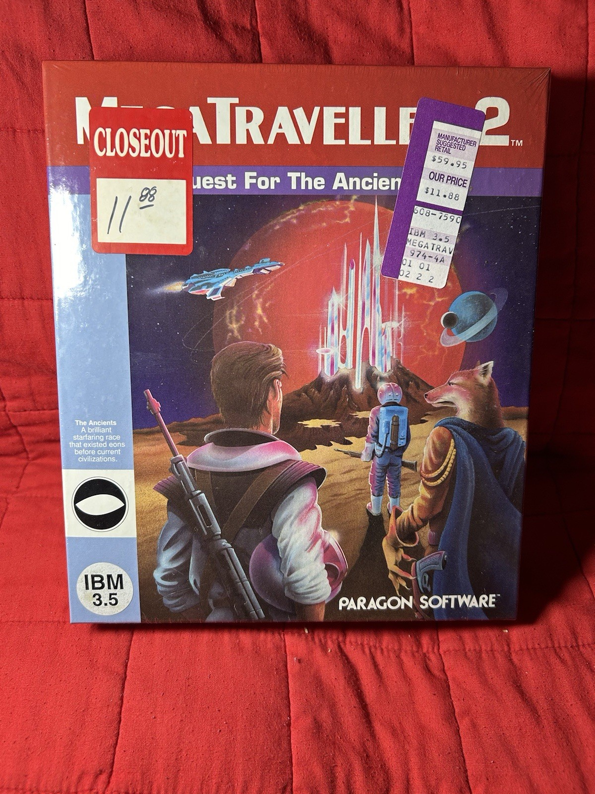 MegaTraveller 2 Quest For The Ancients Vintage IBM 3.5” PC Game Factory Sealed