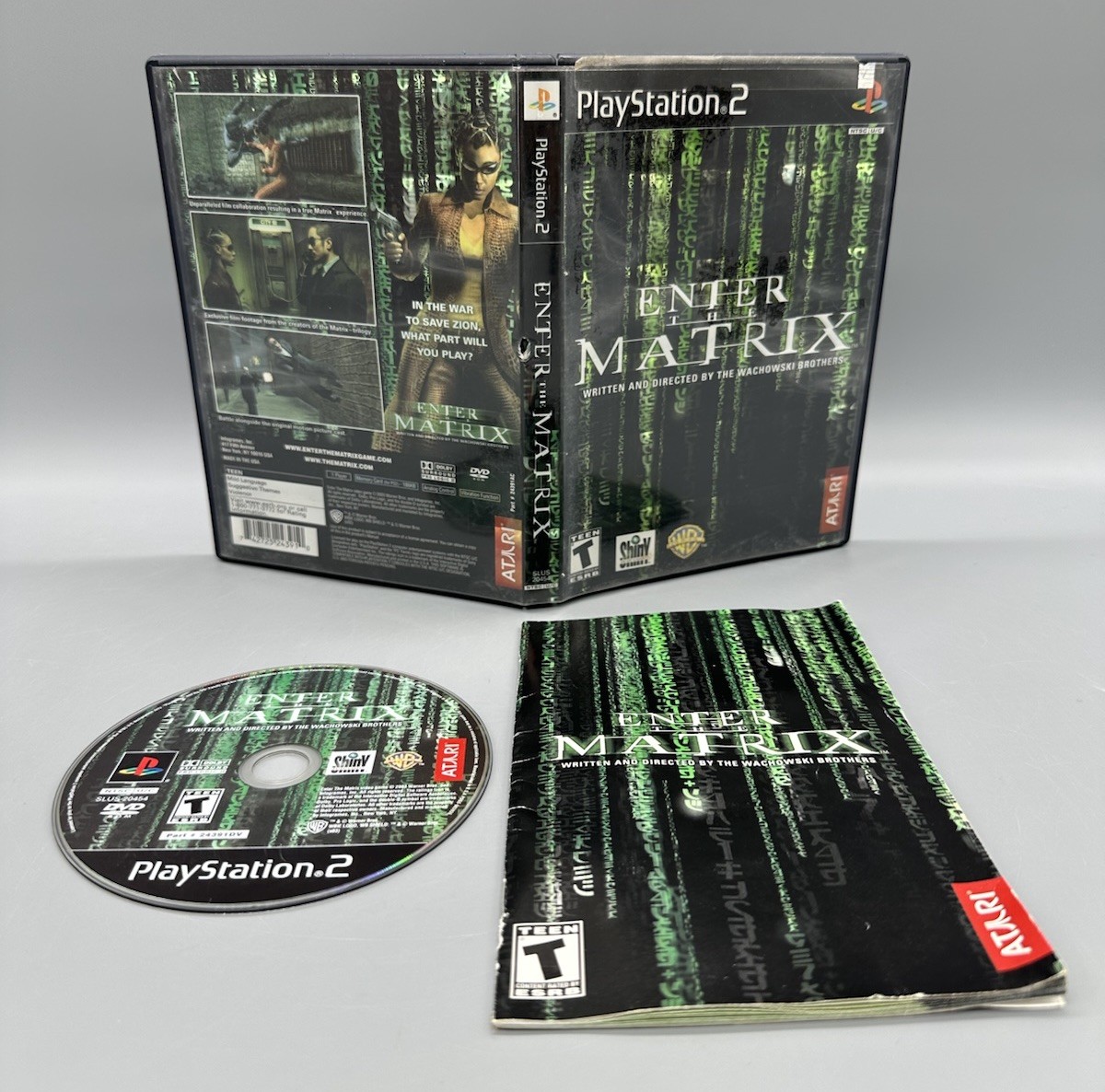 Enter the Matrix PS2 Playstation 2 Complete w/ Manual CIB Tested Works