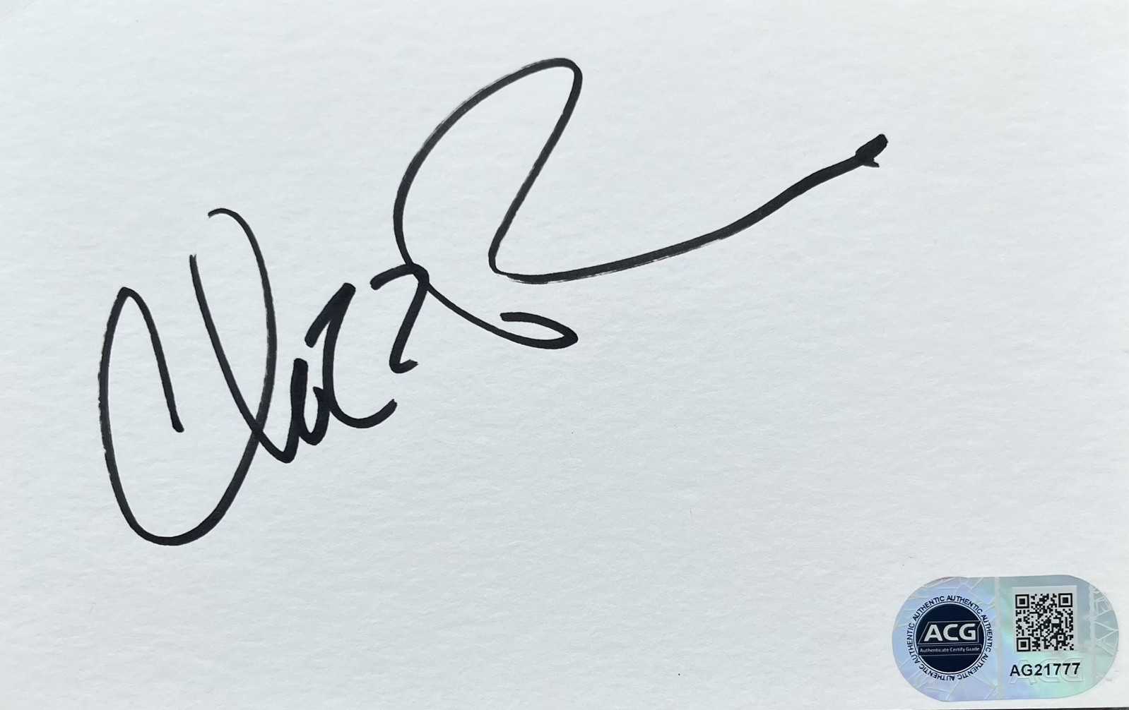 Chazz Palminteri Signed Index Card ACG COA AG21777
