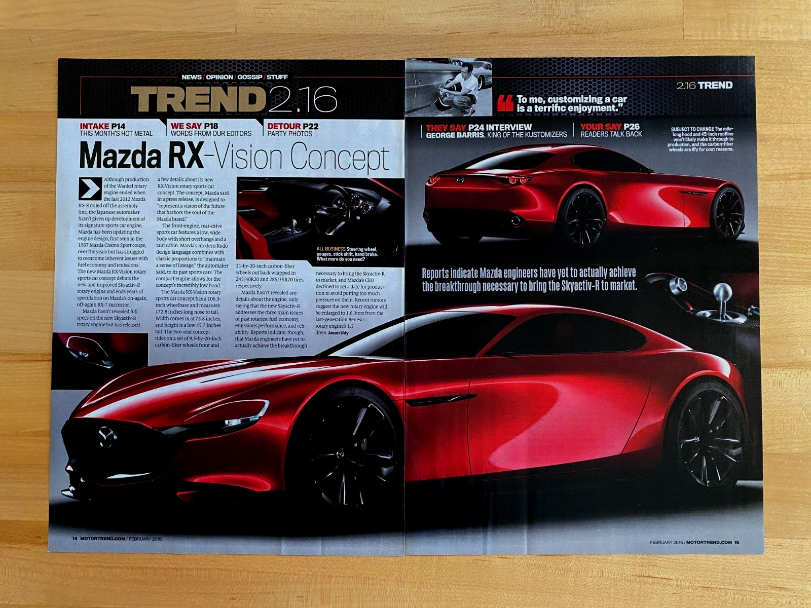 2016 Print Article Mazda RX Vision Concept