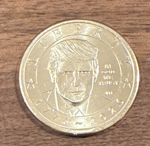 *LIMITED* SEMIQUINCENTENNIAL 2026 P TRUMP ONE DOLLAR COIN FROM US MINT BAGS