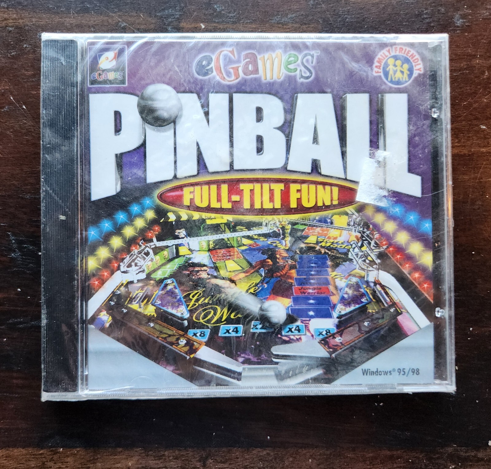 eGames Pinball Full Tilt Fun (PC, 2001) Windows 95/98