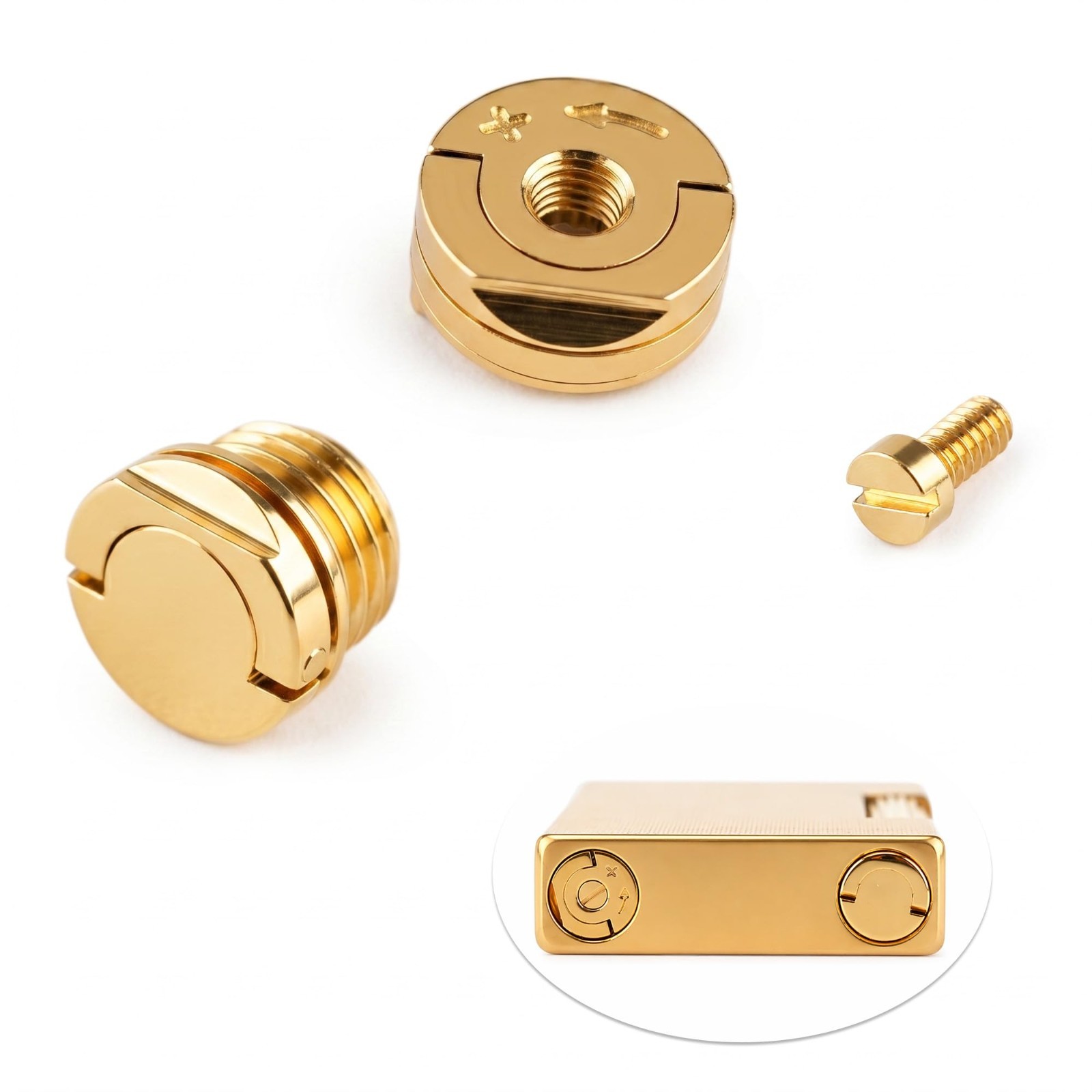 Complete Bottom Cap Set for Ligne 2 & Gatsby Lighters - Premium Replacement Part