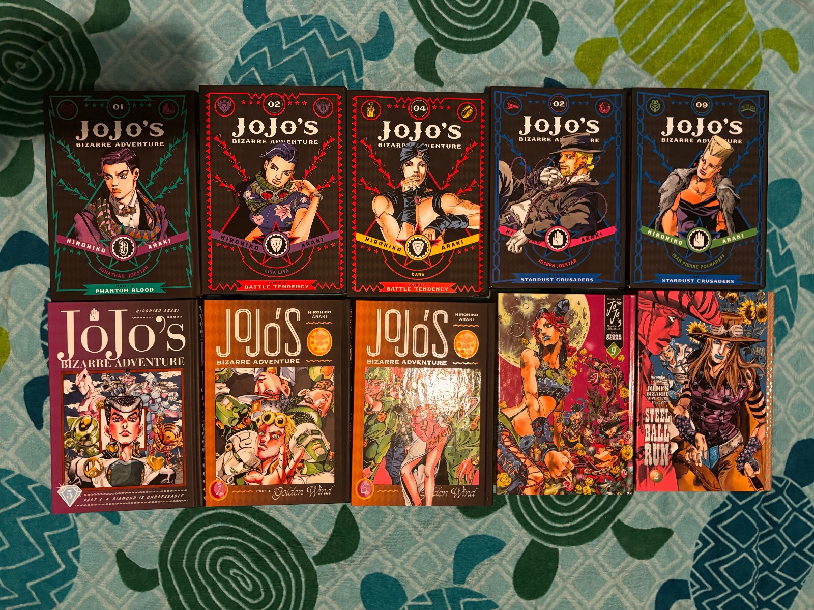 Lot of 10 JoJo\'s Bizarre Adventure Manga Volumes [VIZ English- See Photos]