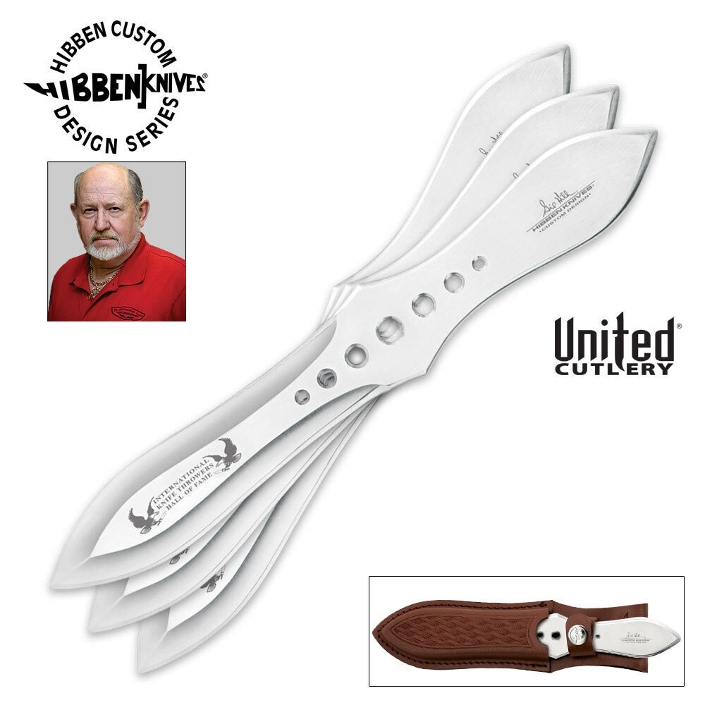 3pc Gil Hibben Hall of Fame Throwing Knife Set Tactical