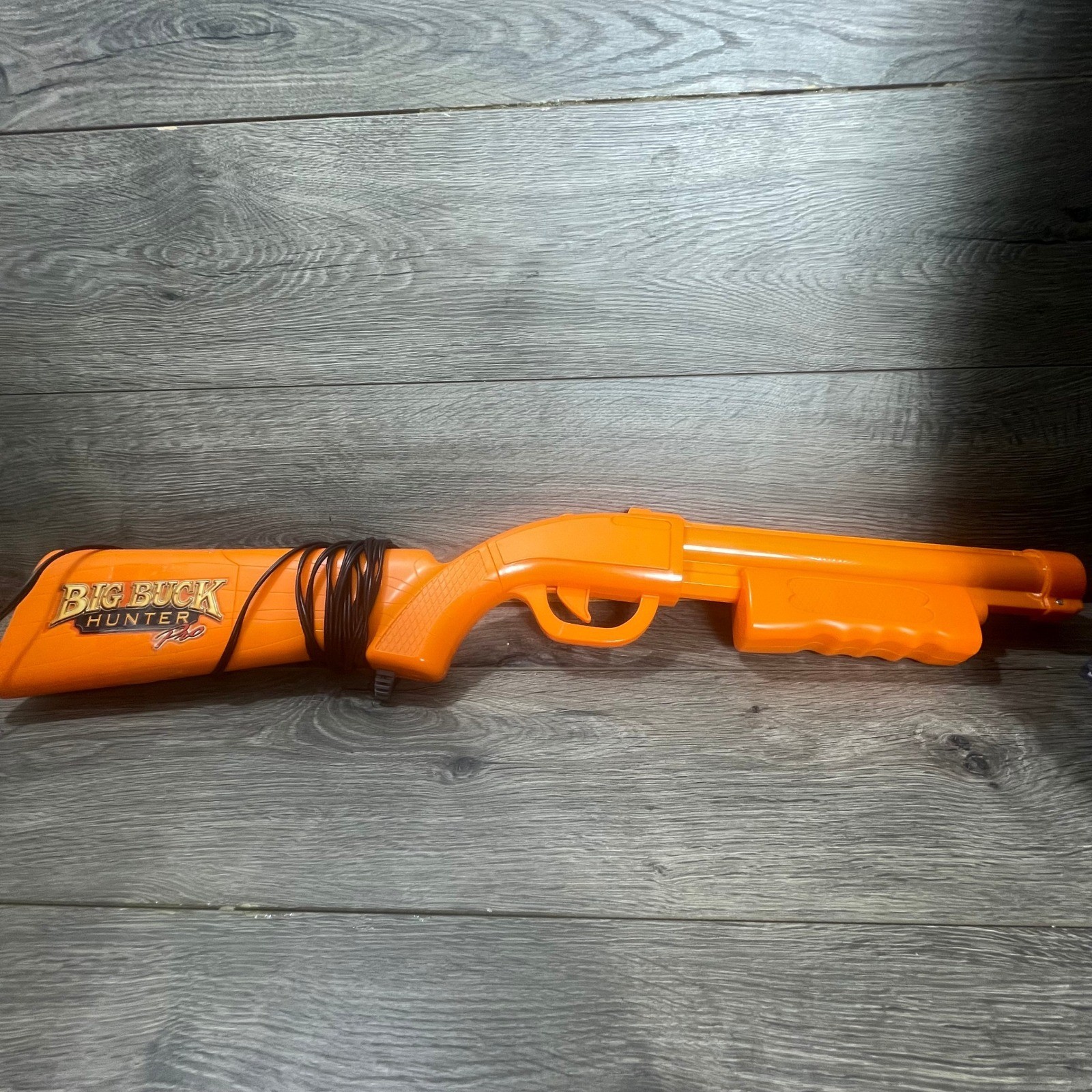 Big Buck Hunter Pro Video Game Controller Orange Shotgun Sensor Retro Gaming