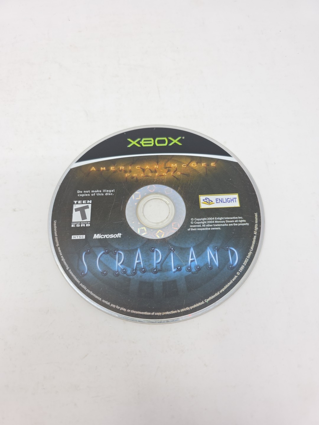 American McGee Presents Scrapland Microsoft Xbox Disc Only