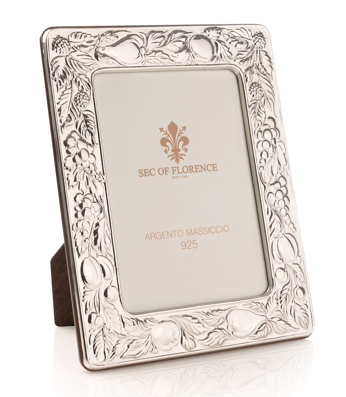 5x3,5 in  Hallmarked Solid 925 Sterling Silver Photo Frame FRUTTA/9×13 US