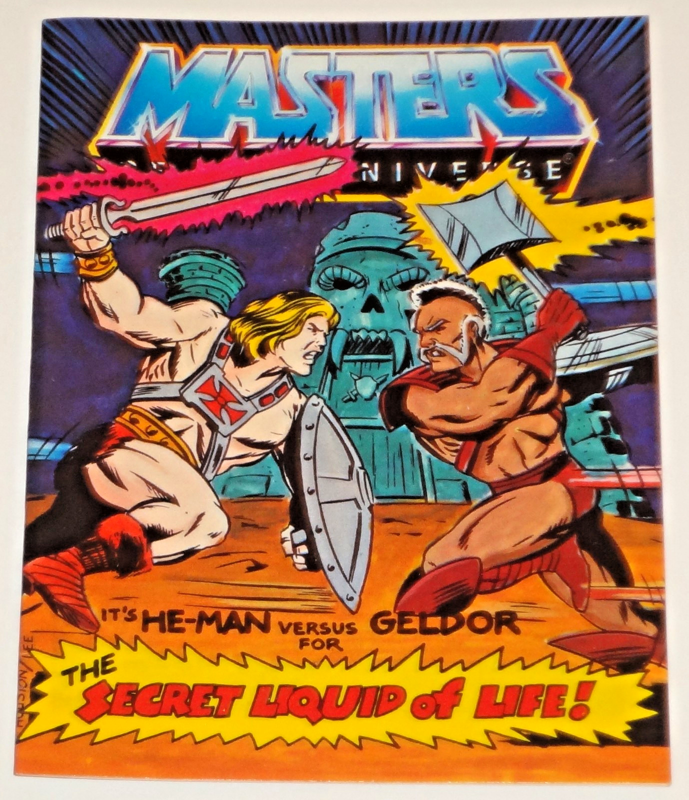 1983 MATTEL SECRET LIQUID OF LIFE MASTERS OF THE UNIVERSE MINI COMIC VF- HE-MAN
