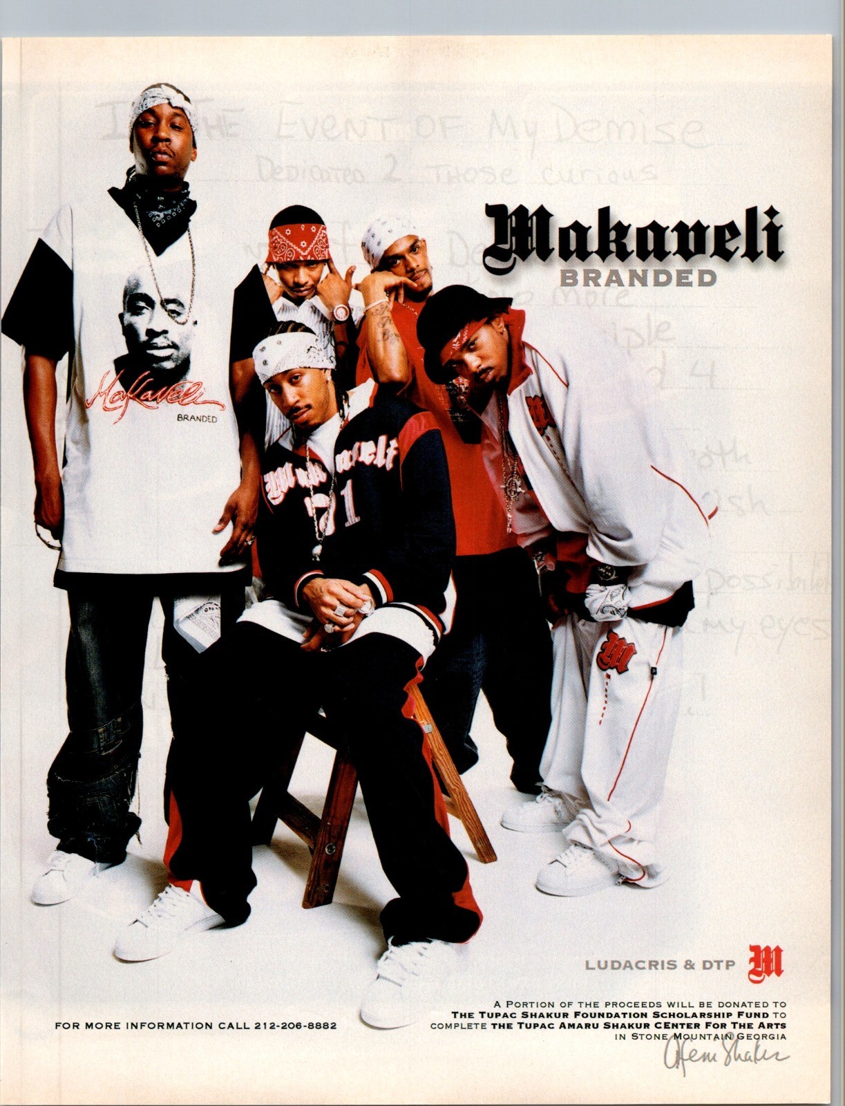 2004 • Makaveli Clothes  Print Ad • 2000s Hip Hop Ludacris DTP CA-46