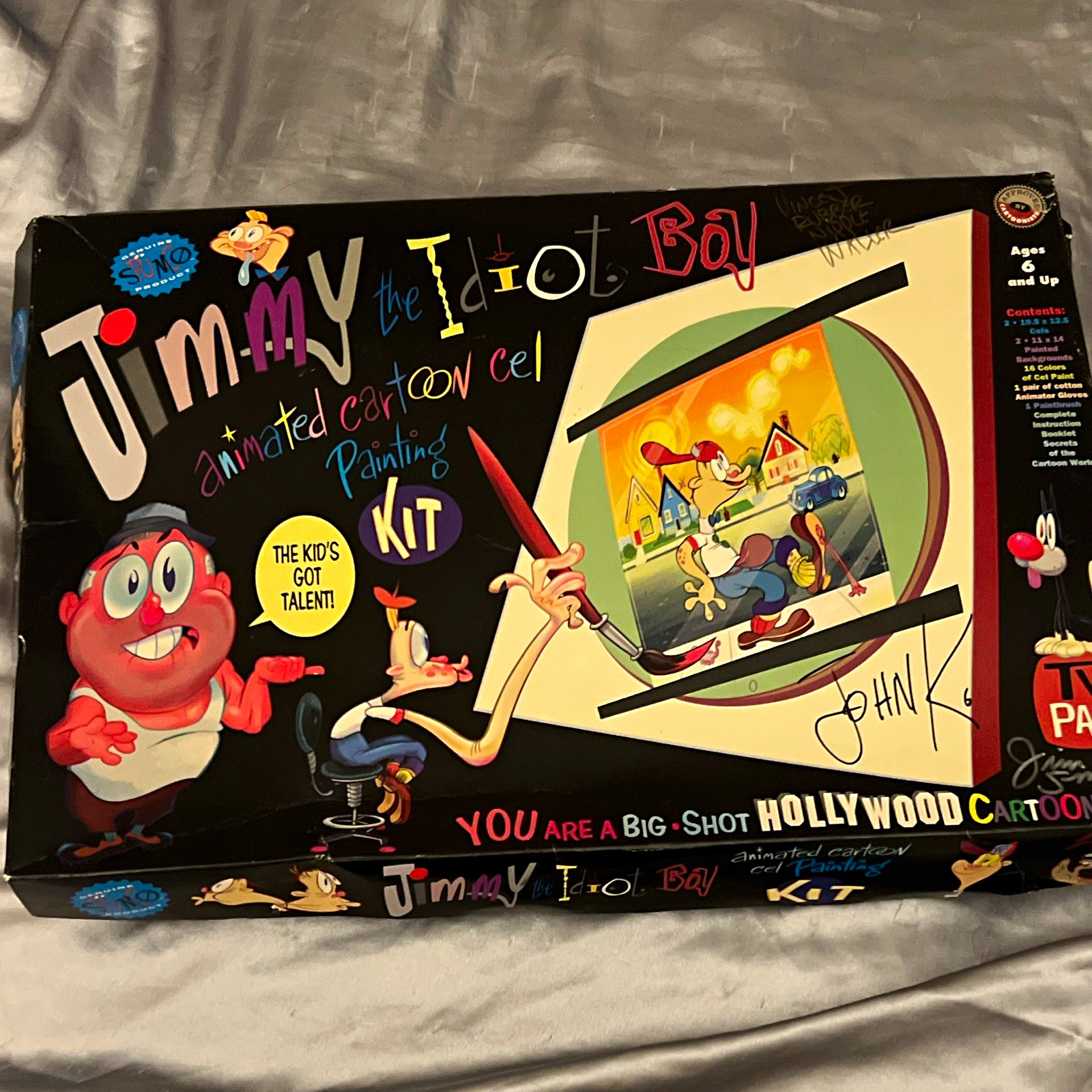 Jimmy the Idiot Boy Kit signed by John Kricfalusi Vincent Waller Jim Smith