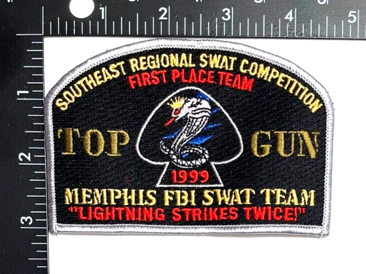 TOP GUN SOUTHEAST REGIONAL SWAT COMPETITION 1999 PATCH (PD 5) MEMPHIS FBI SWAT