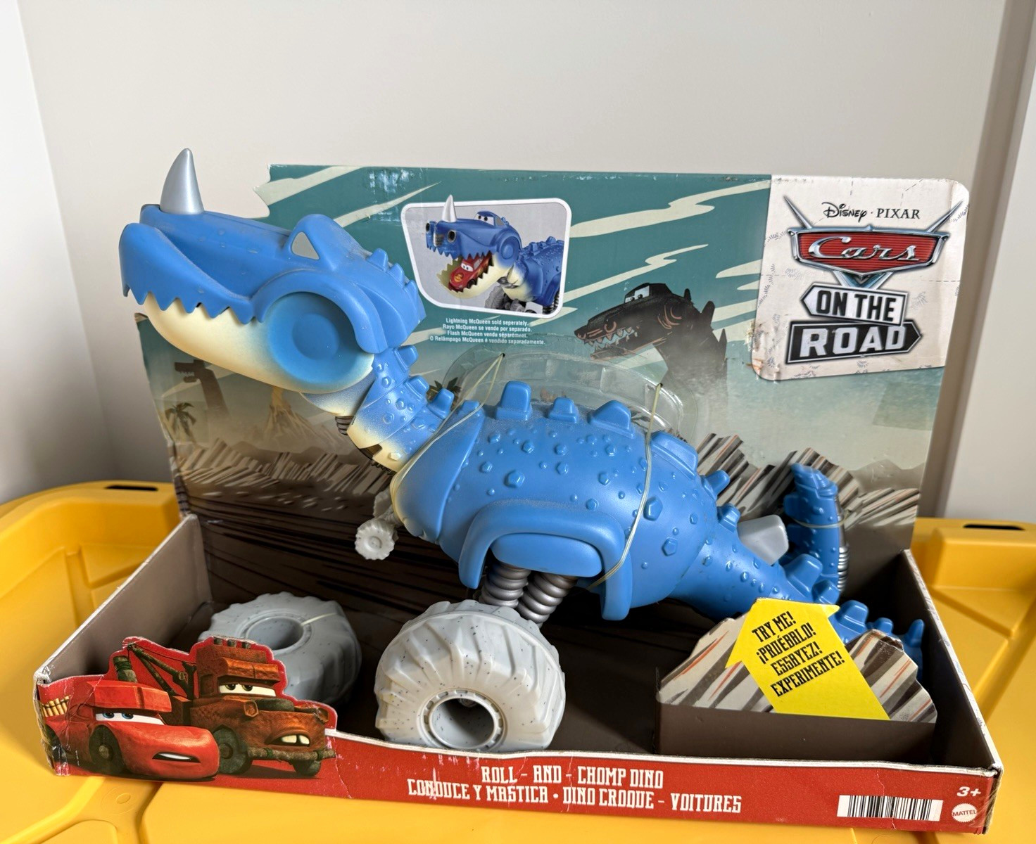 Disney Pixar Cars On The Road Roll and Chomp Dino \