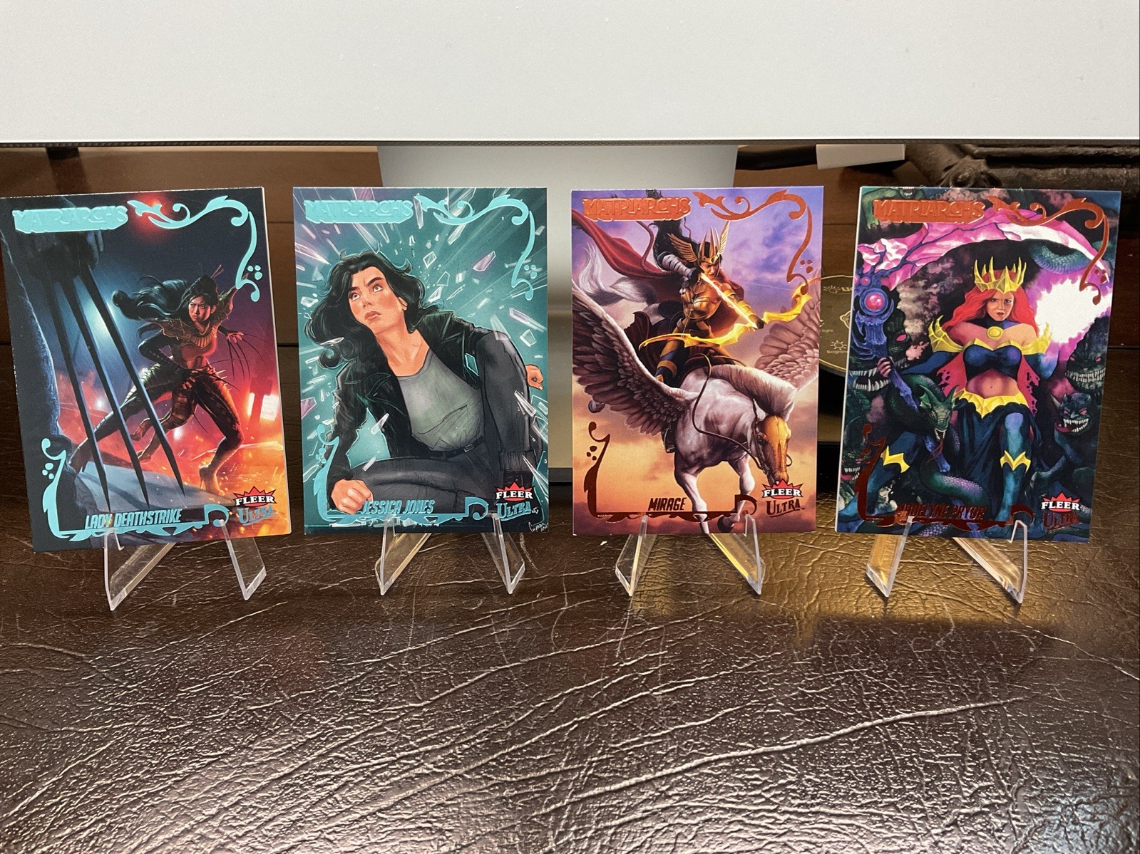 2024 Fleer Matriarchs Of Marvel Lot, 2 Light Blue Foil /129, 2 Orange Foil /52