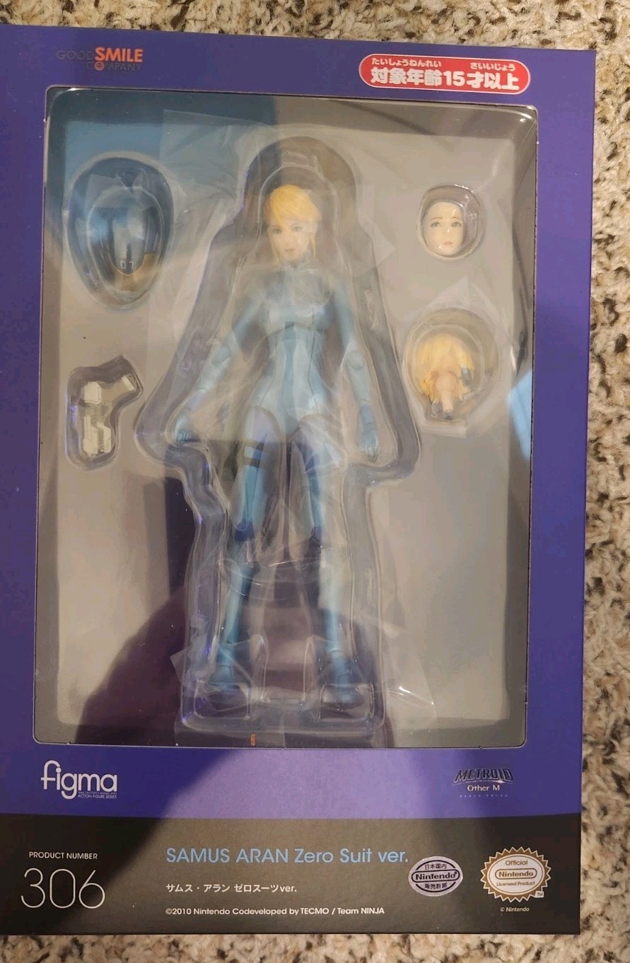 figma 306 Samus Aran Zero Suit Ver. Metroid Other M Sealed New