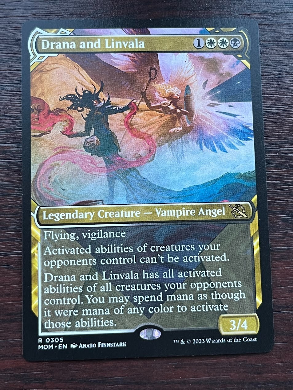 1x SHOWCASE DRANA AND LINVALA - March of the Machine - MTG  Magic the Gathering