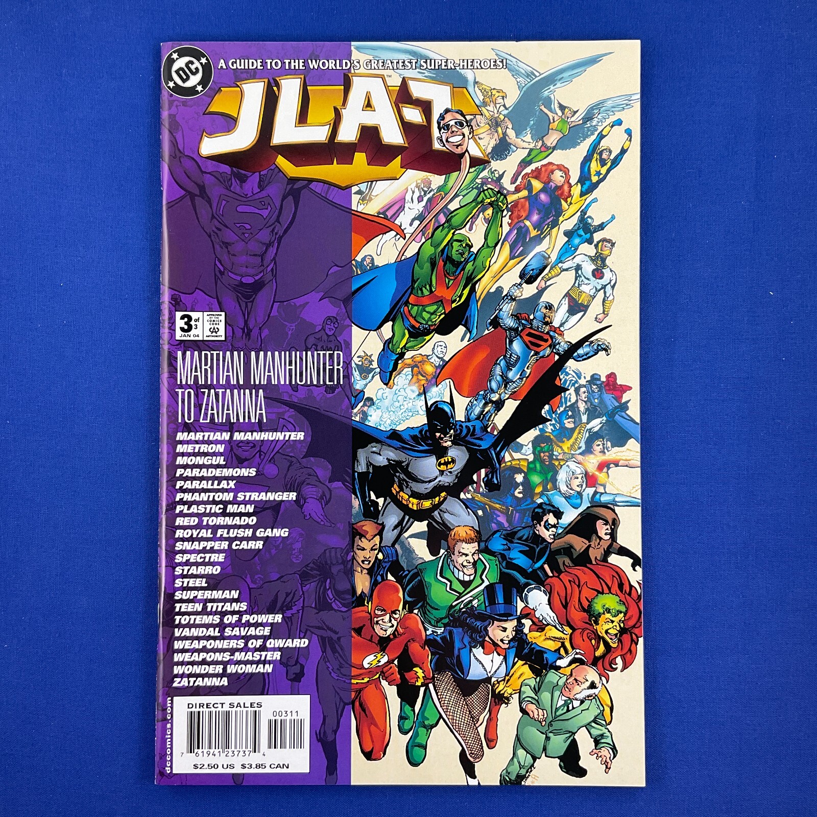 JLA-Z #3 Martian Manhunter to Zantanna DC Comics 2003 Official Handbook