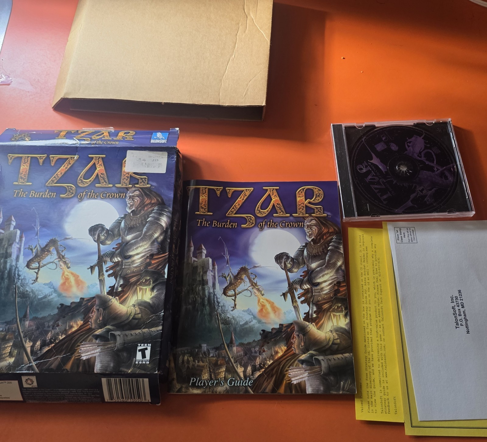 TZAR The Burden of the Crown Big Box PC Game CD Rom, 1999