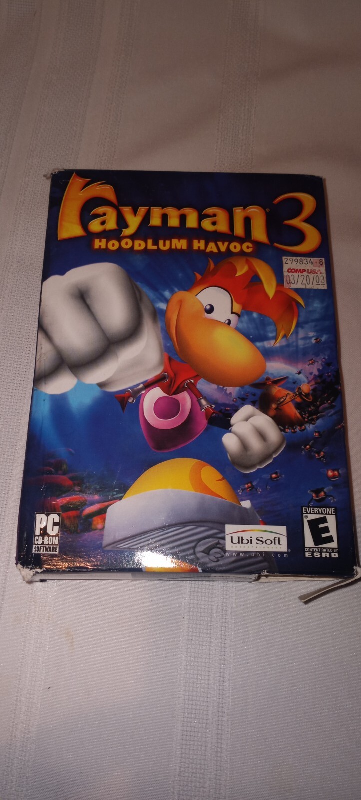 RAYMAN 3 HOODLUM HAVOC, 2003 PC CD-ROM SOFTWARE, BOX HAS A CUT BUT STILL SEALED