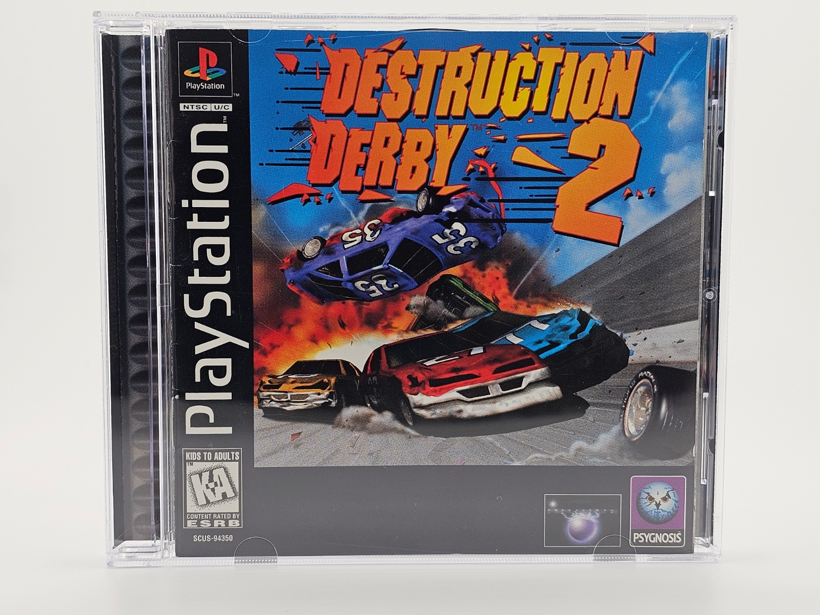 Sony Playstation 1 PS1 Destruction Derby 2 CIB Cleaned & Tested