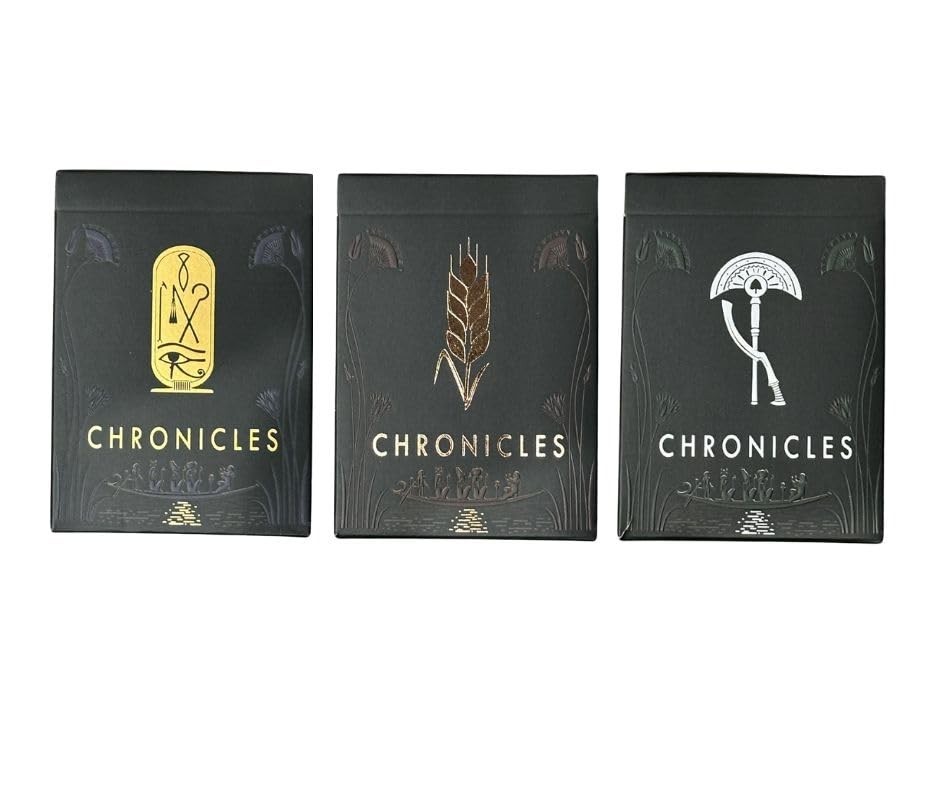 Ancient Egypt-Themed Playing Cards Set - 3 Decks of Unique Designs for Family Fu