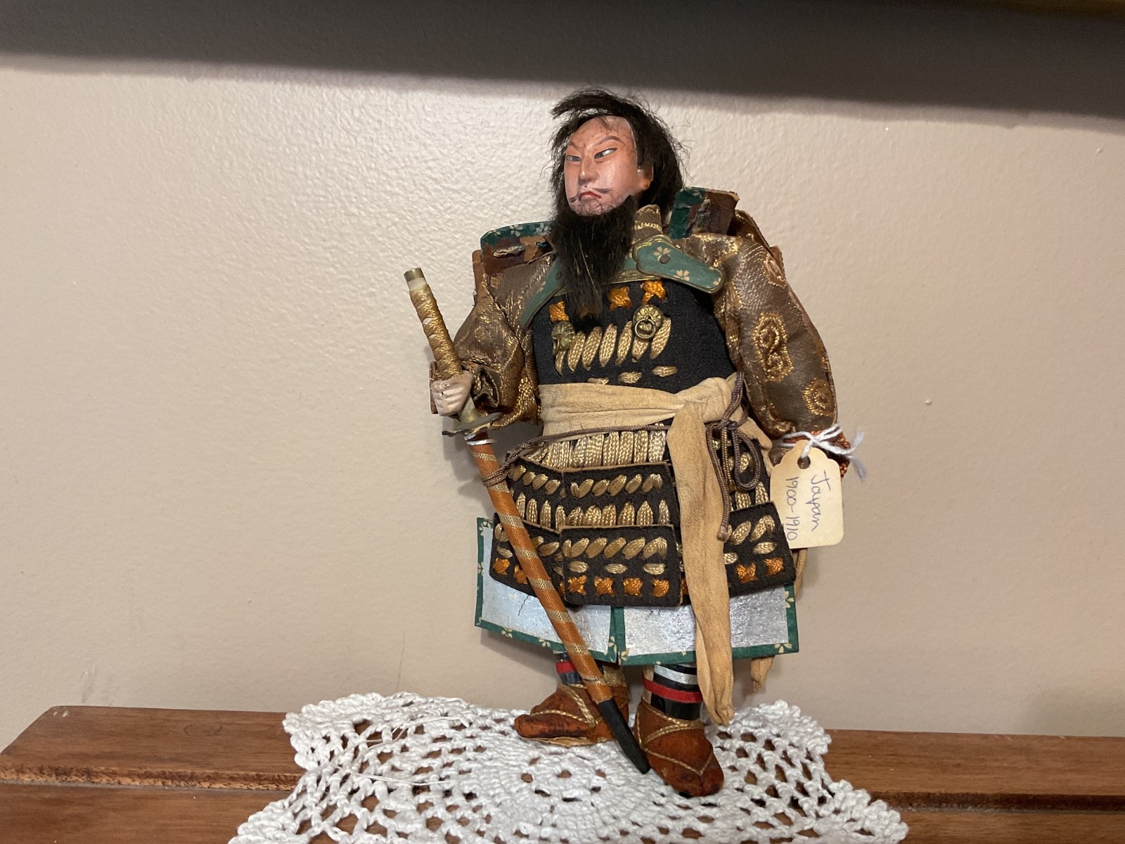 Japanese Samurai Musha  Ningyo Warrior Doll Pre WWII