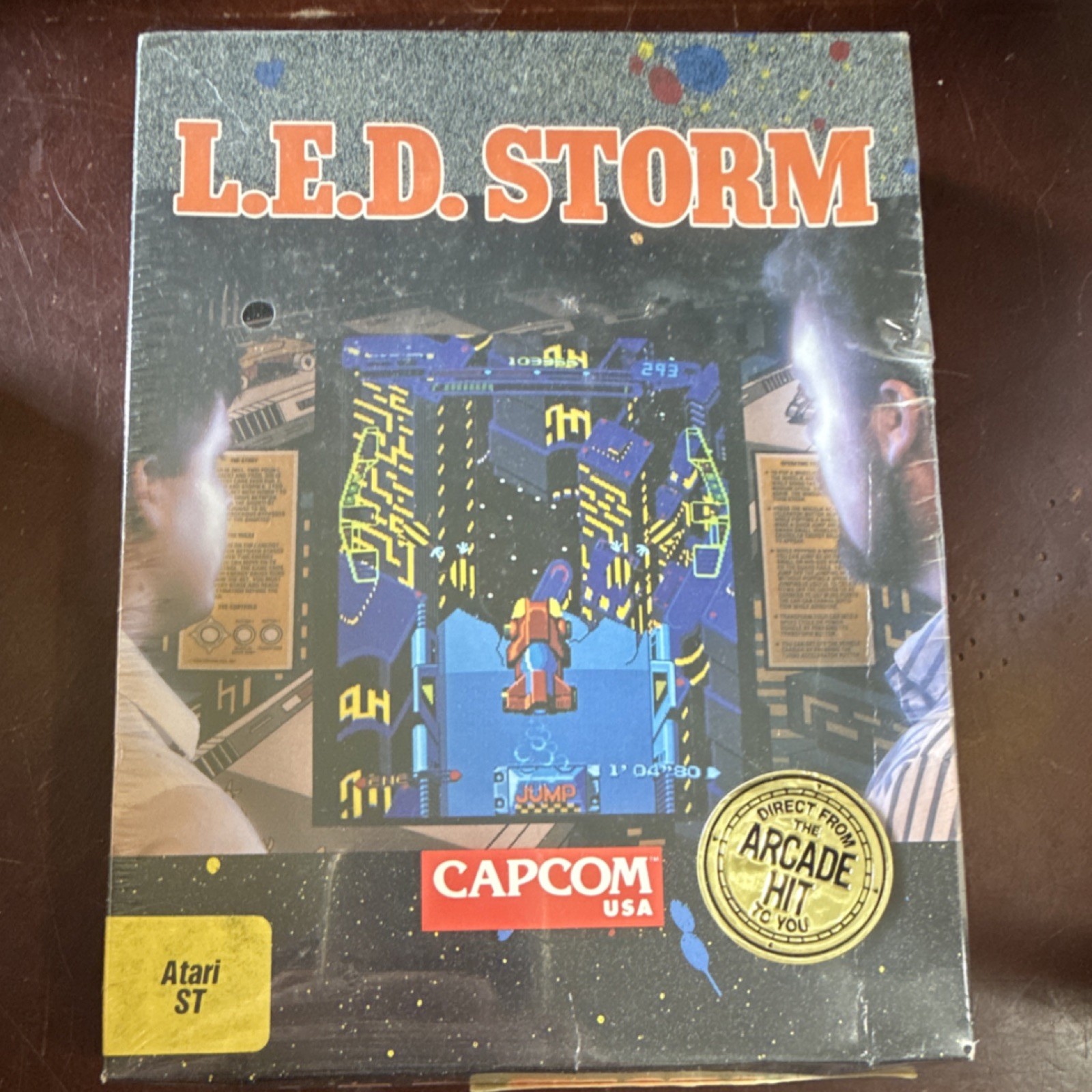 Capcom USA L.E.D. Storm Atari ST Action & Adventure Game Synthesized Music CIB 