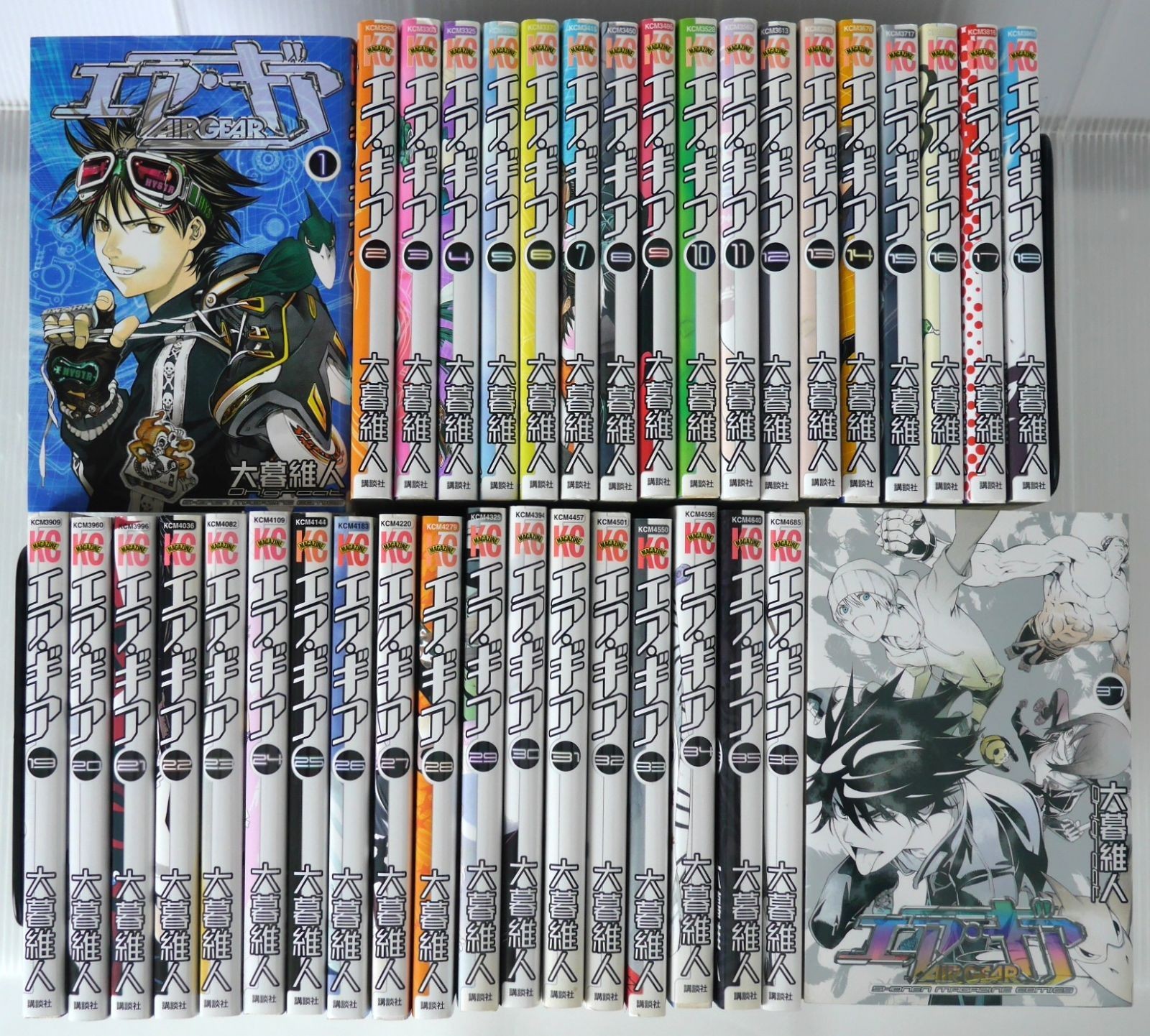 Air Gear Vol.1-37 Complete Manga Set Oh Great Japanese Edition Comics