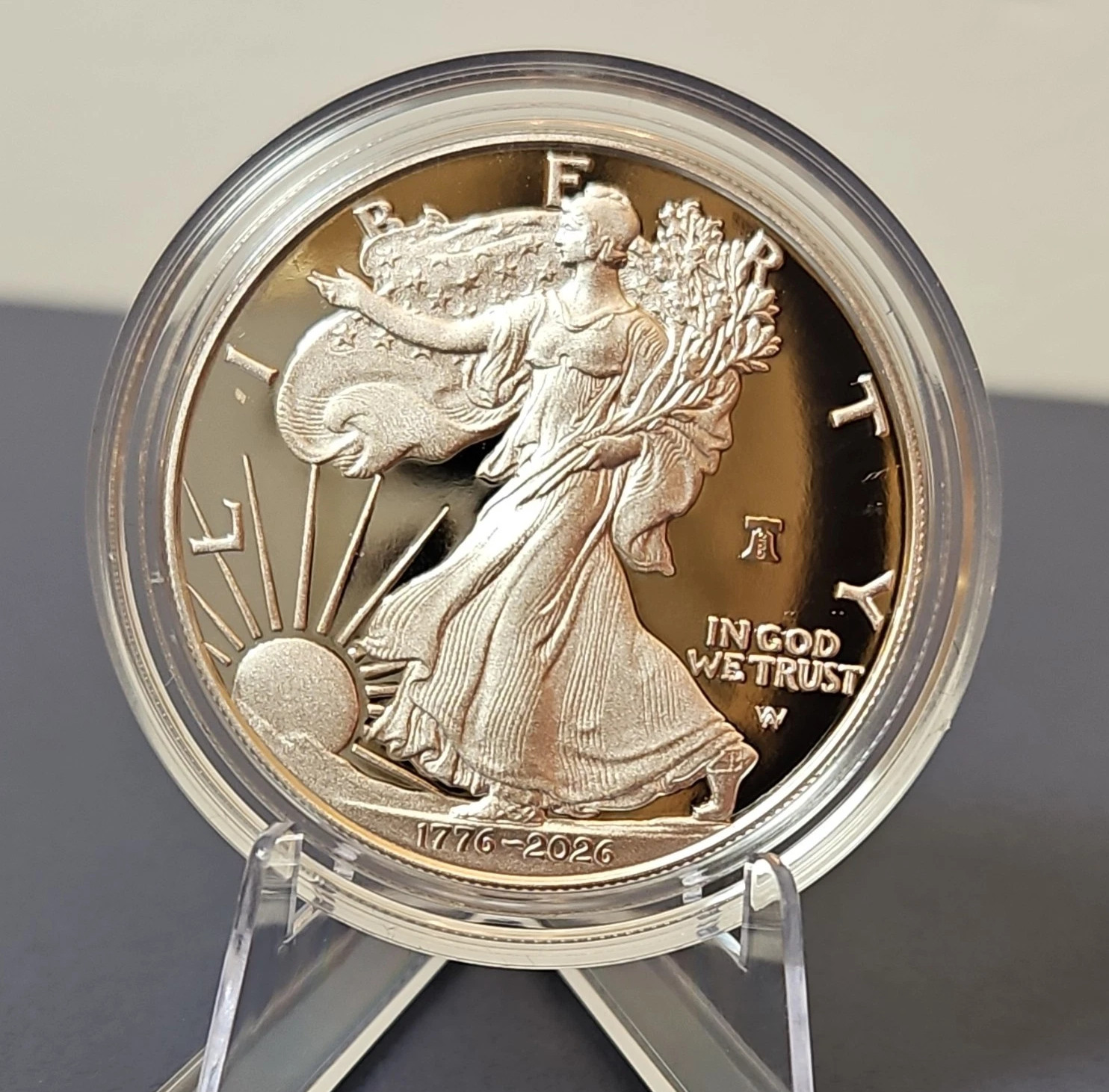🔔 1776 - 2026 W SiIver Eagle Proof $1 250th Liberty Bell Privy First Strike