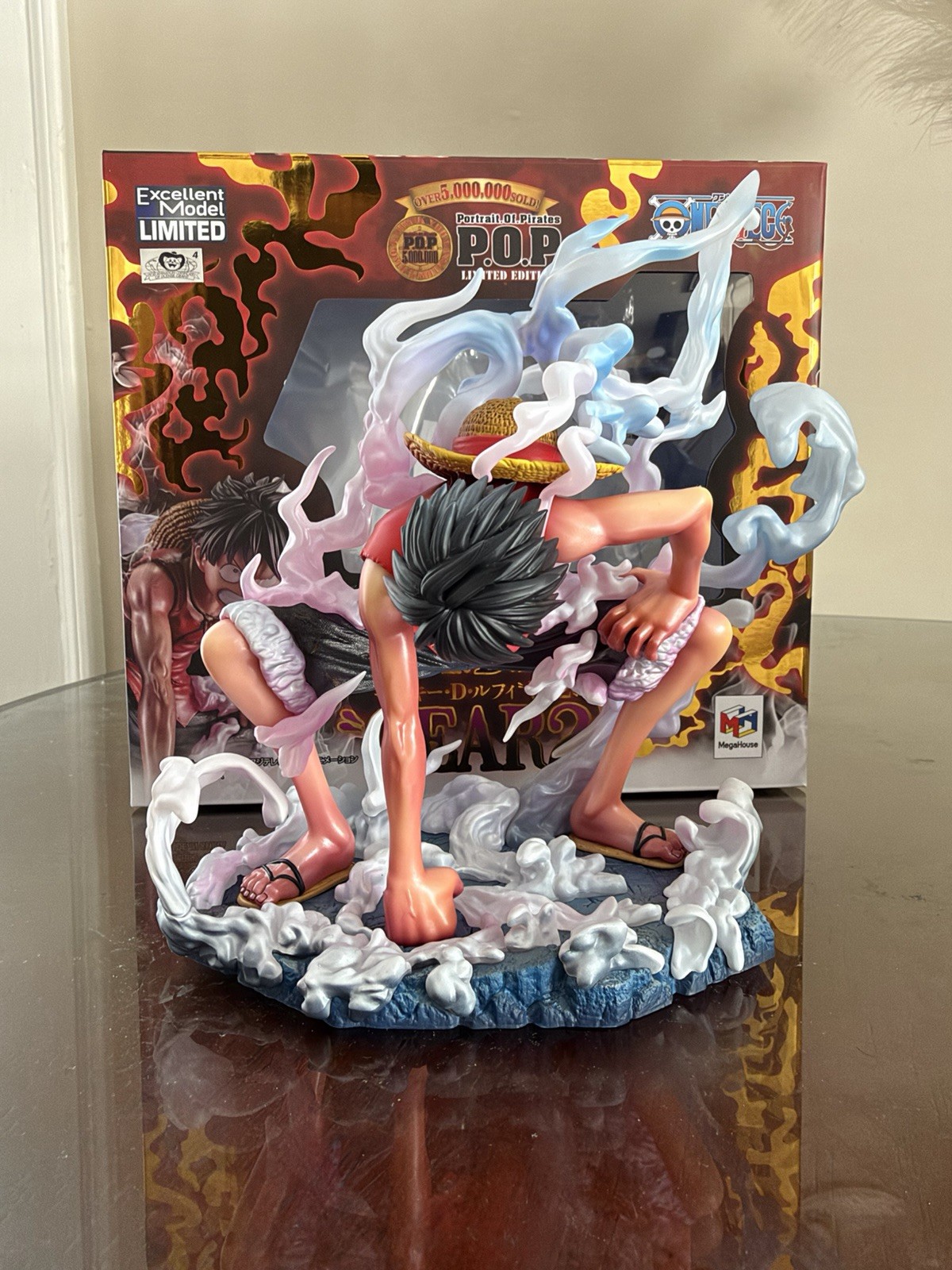 MegaHouse One Piece Monkey D. Luffy Gear 2 POP Limited Edition Figure