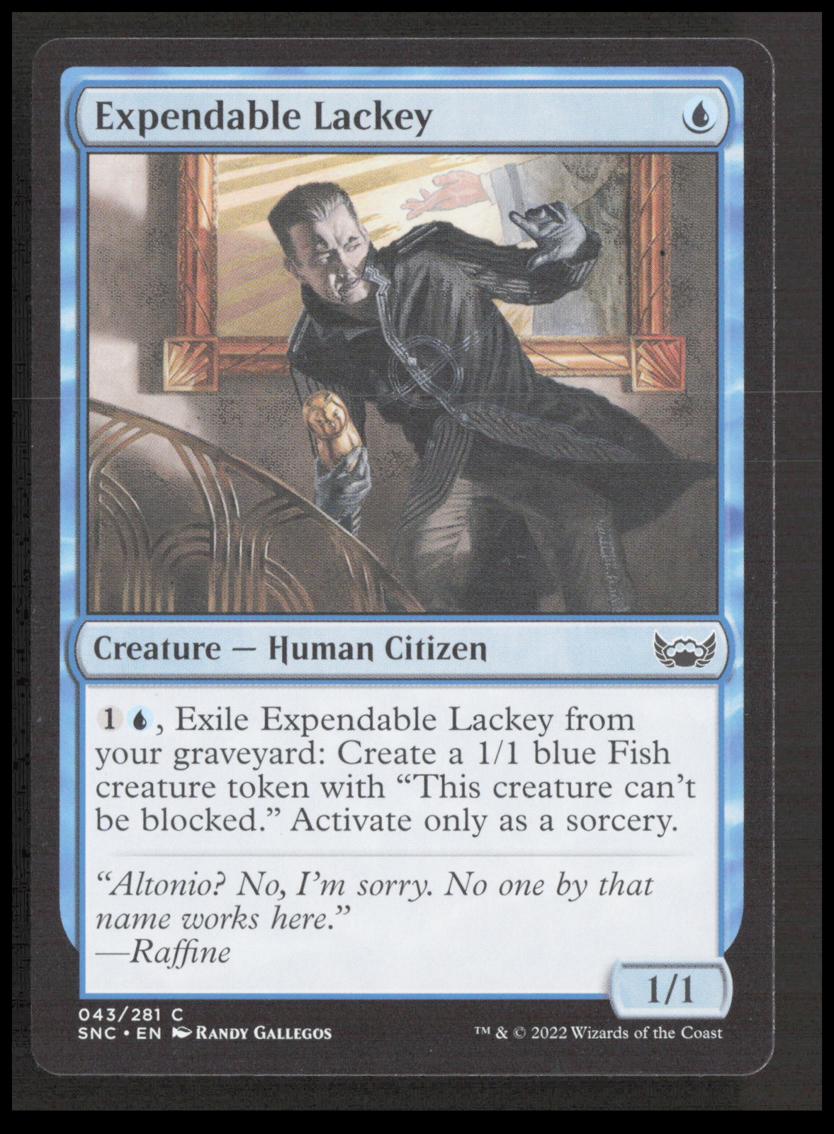 MTG Expendable Lackey 43 Common Streets of New Capenna Card CB-1-3-A-45