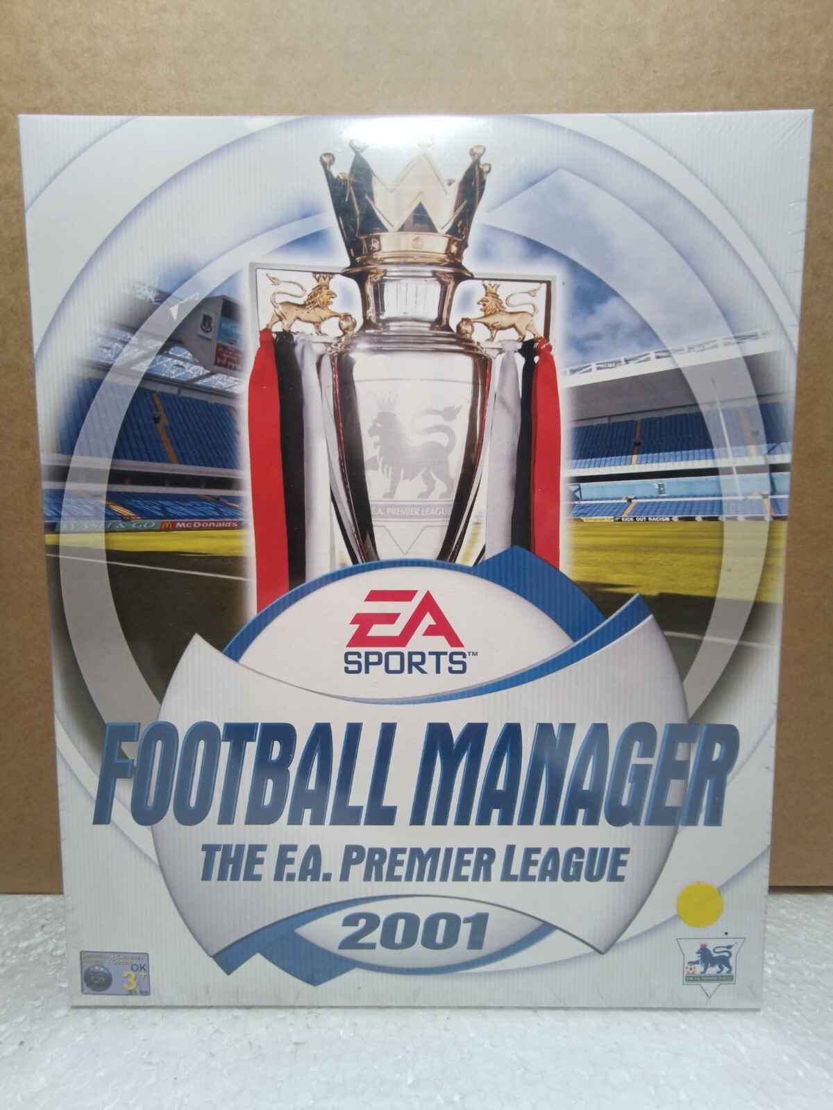 Football Manager 2001 F.A. Pr. League PC Big Box, NEW F.Sealed VGA Ready RARE