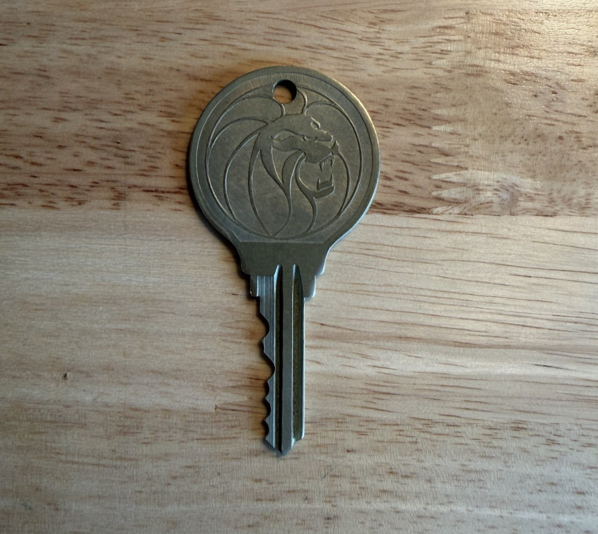 Vintage Authentic MGM Grand Hotel Casino Las Vegas Room Key #1829