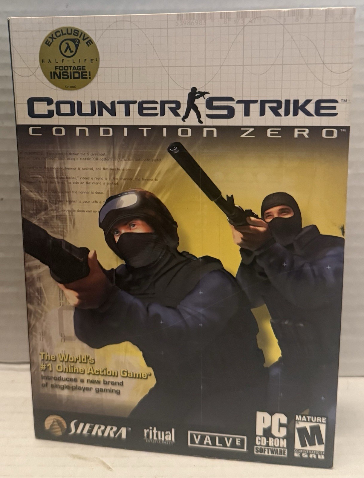 CounterStrike Condition Zero PC 2004 Complete w Half life DVD CIB  G2U