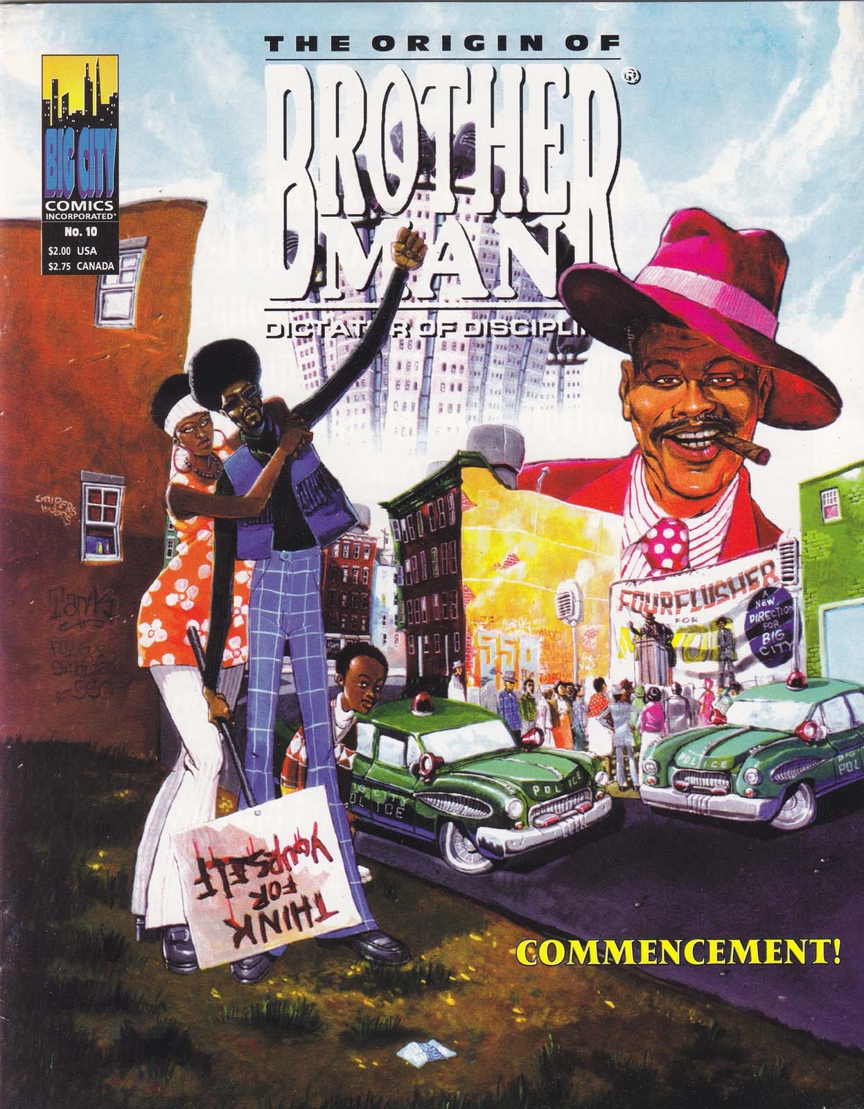 Brotherman #10 FN; Big City | Brother Man Dictator of Discipline - w/Bag+Board