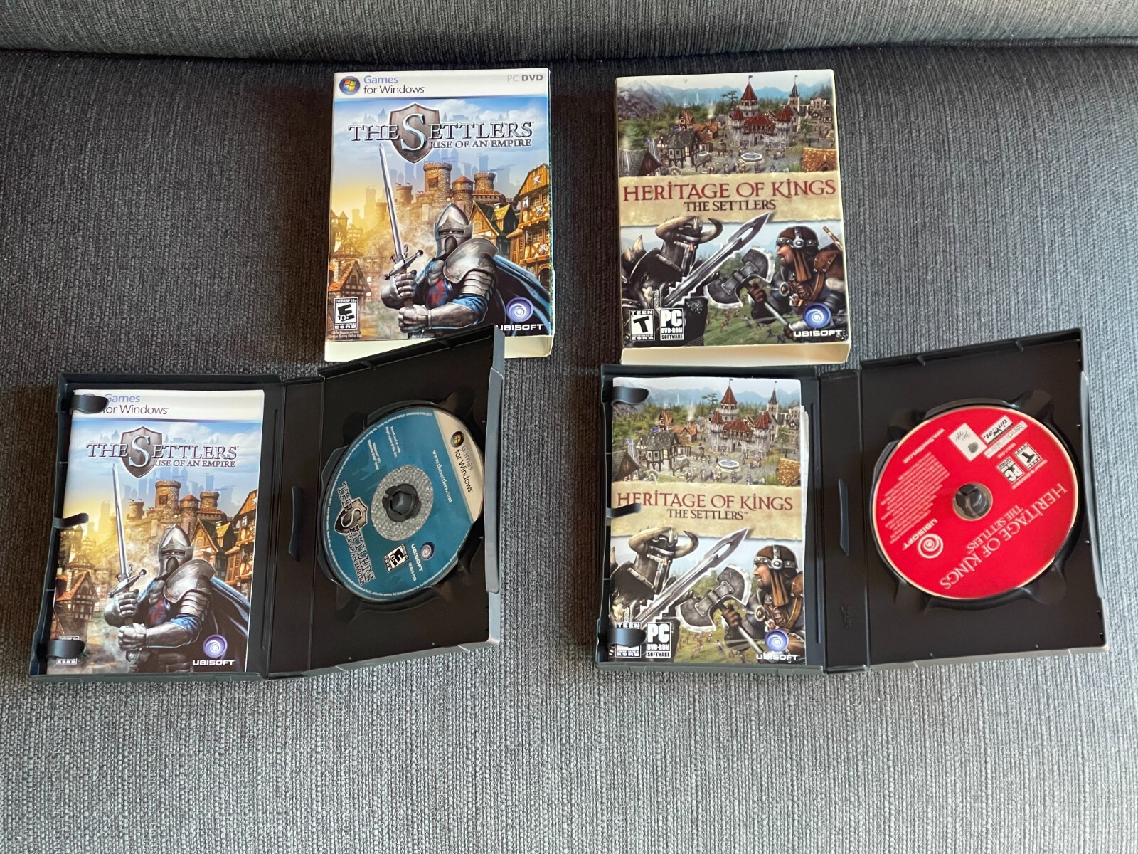 The Settlers Rise of an Empire & Heritage Of Kings PC Bundle Lot Complete CIB