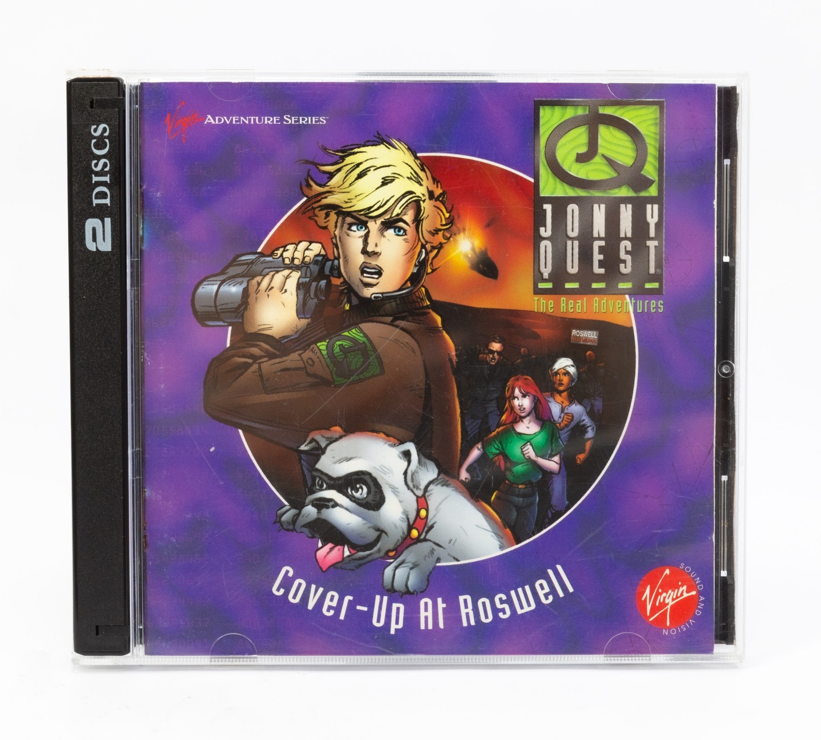 Jonny Quest Cover-Up At Roswell PC CD-ROM 2 Disc Virgin Adventure Series VGC
