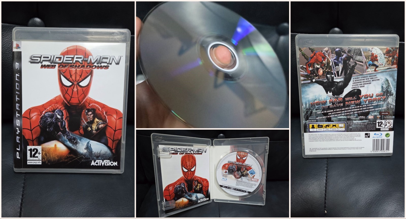 Spider-Man Web of Shadows PS3 PlayStation 3 Tested Working includes Manual