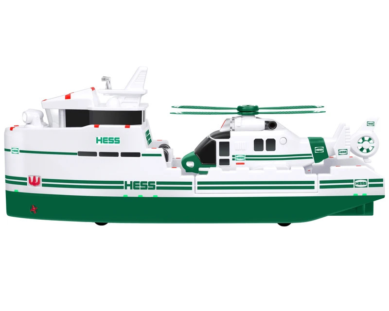 Hess Ocean Explorer 2023 Collector Edition Toy Ship Helicopter Lights