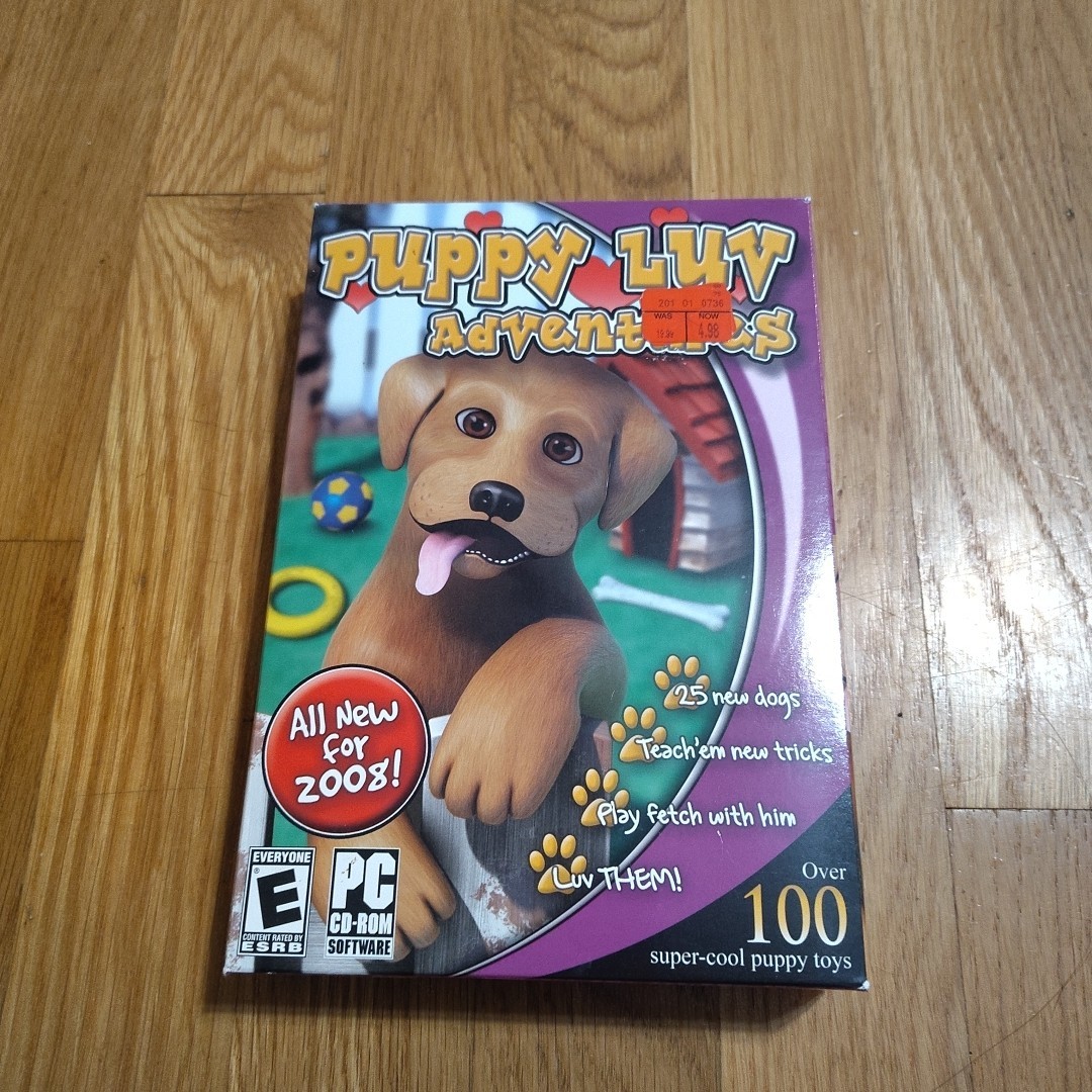 Puppy Luv Adventures Rated E PC CD-ROM Game (Fetch 2008)