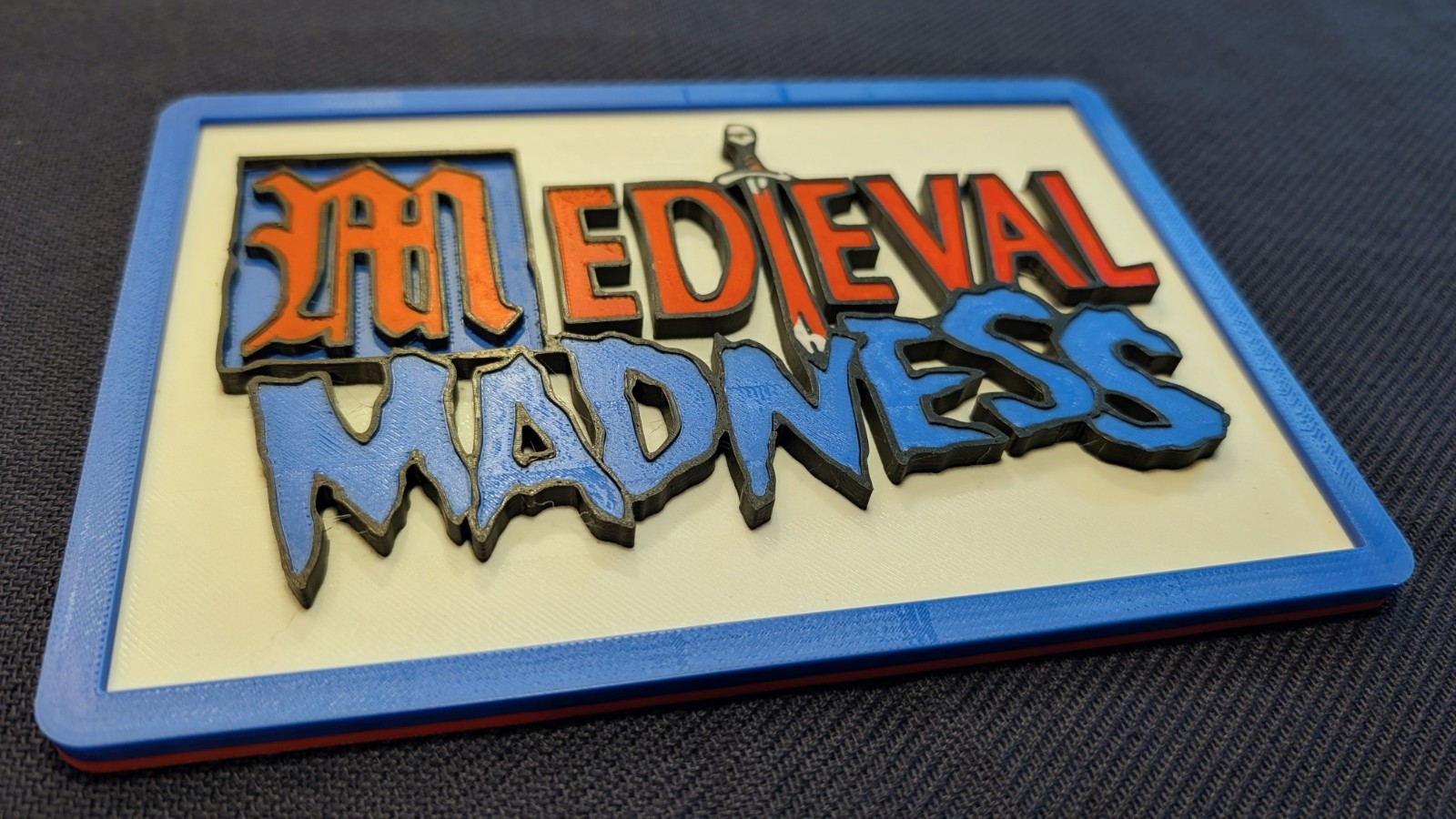 Medieval Madness Pinball Machine Logo Emblem Sign model wall art