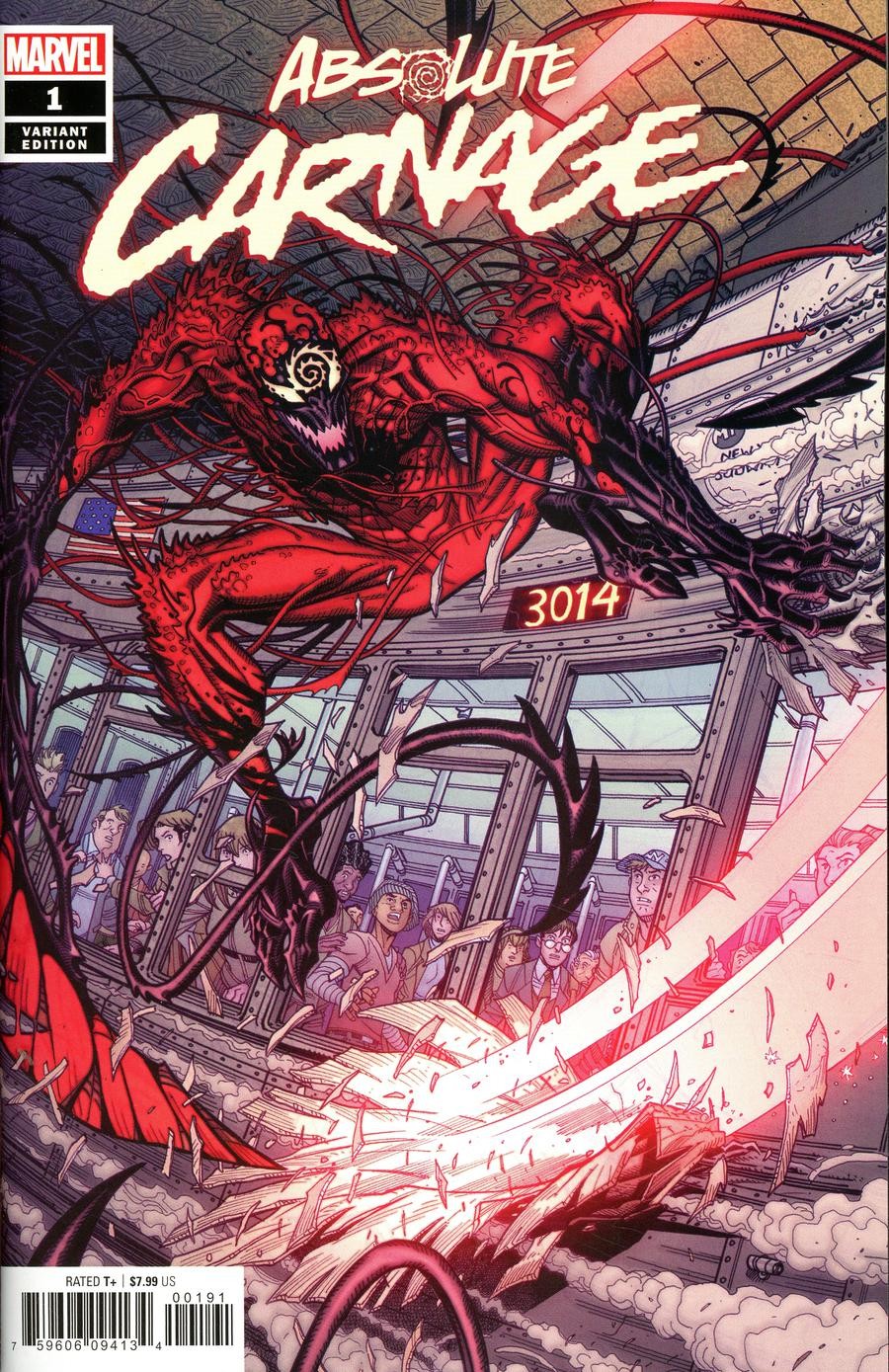 Absolute Carnage #1 Cover K Incentive Nick Bradshaw Variant Cover Near Mint