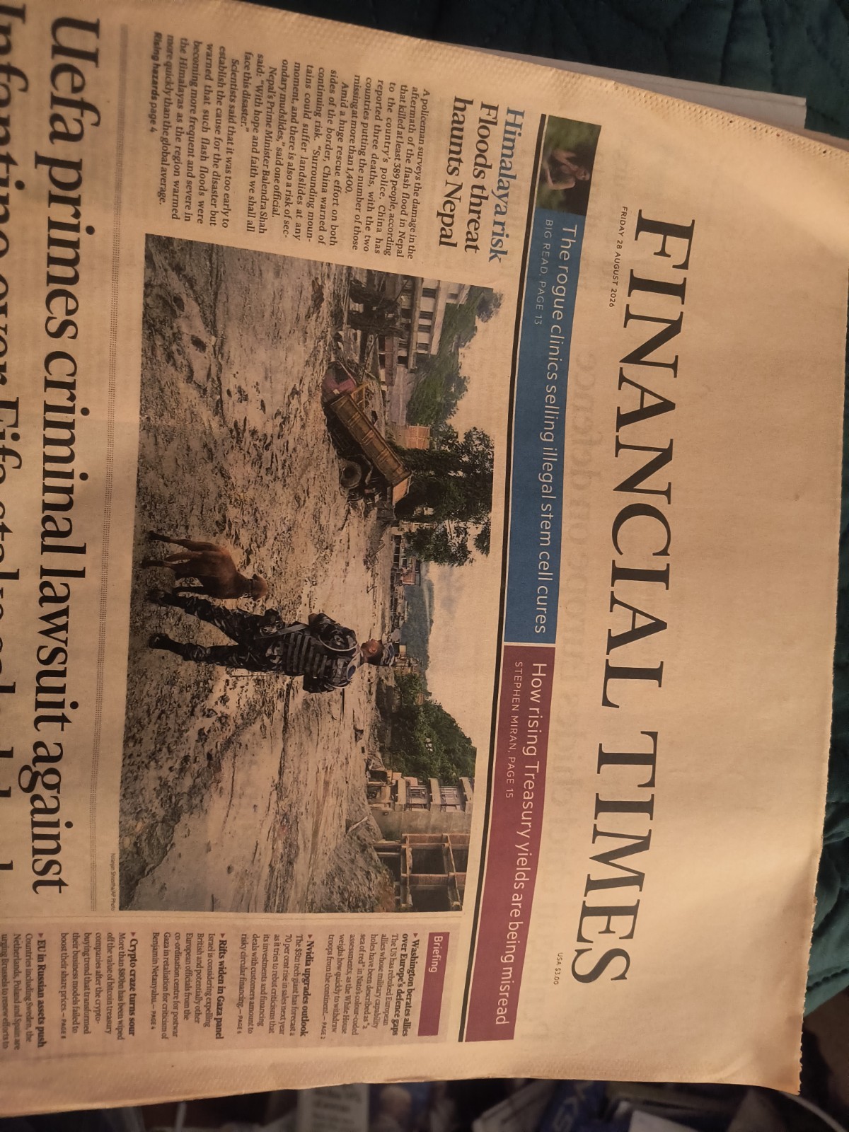 The Financial Times Friday 28 August 2026